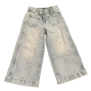 GAP wide leg crop  Light Blue Flare Jeans